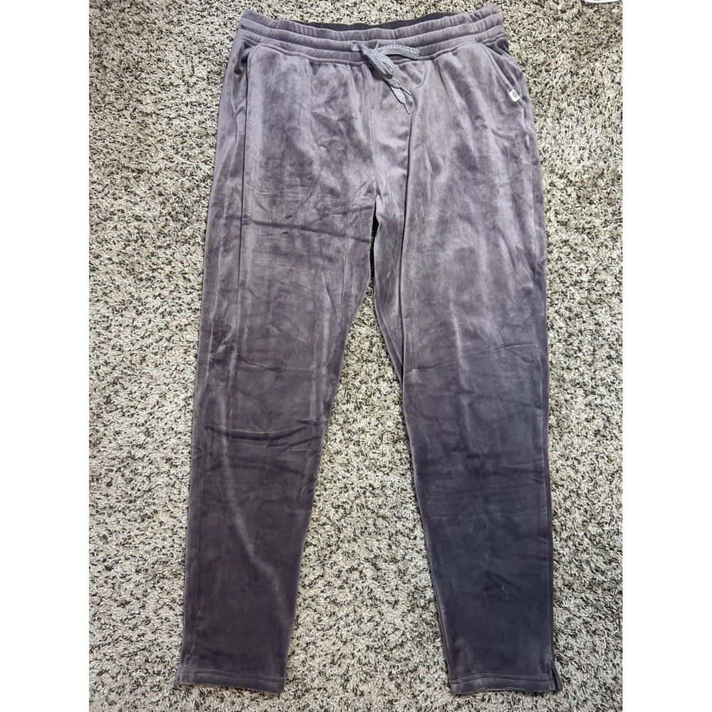 UGG Haydn Velour Joggers Castle Purple Grey High Rise Sweatpants XL 1121088 NEW